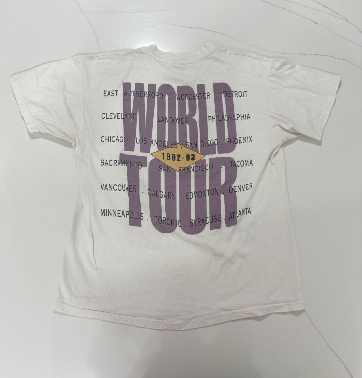 Hanes 🎸 Vintage 1992–93 Bruce Springsteen “World Tour” Tee 🎸 Size US L / EU 52-54 / 3 - 2 Thumbnail