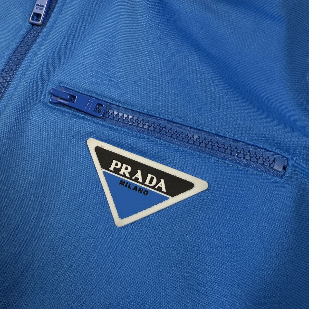Prada Prada Milano Triangle Logo Zip Track ‘Blue/Black’ Jacket Size US M / EU 48-50 / 2 - 3 Thumbnail