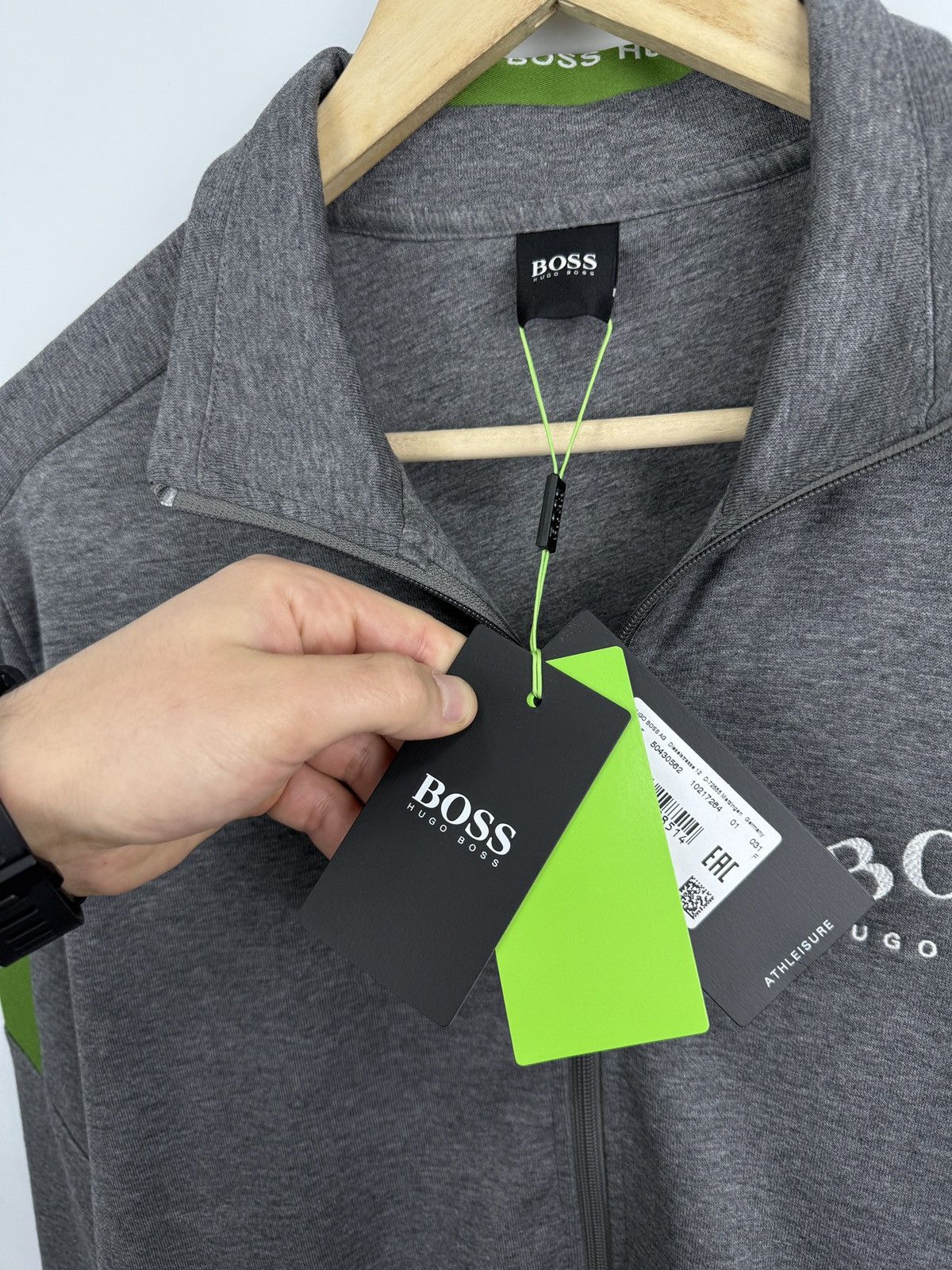 Hugo Boss 🇩🇪 NEW❗️BOSS Hugo Boss Athleisure Track Zip Jacket NWT Classic Size US M / EU 48-50 / 2 - 7 Thumbnail