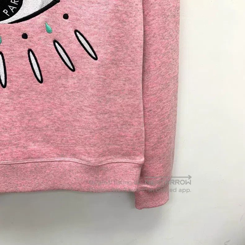 Kenzo Kenzo Pink Logo Eye Embroidered Round Neck Long Sleeve Swe Size S / US 4 / IT 40 - 4 Thumbnail