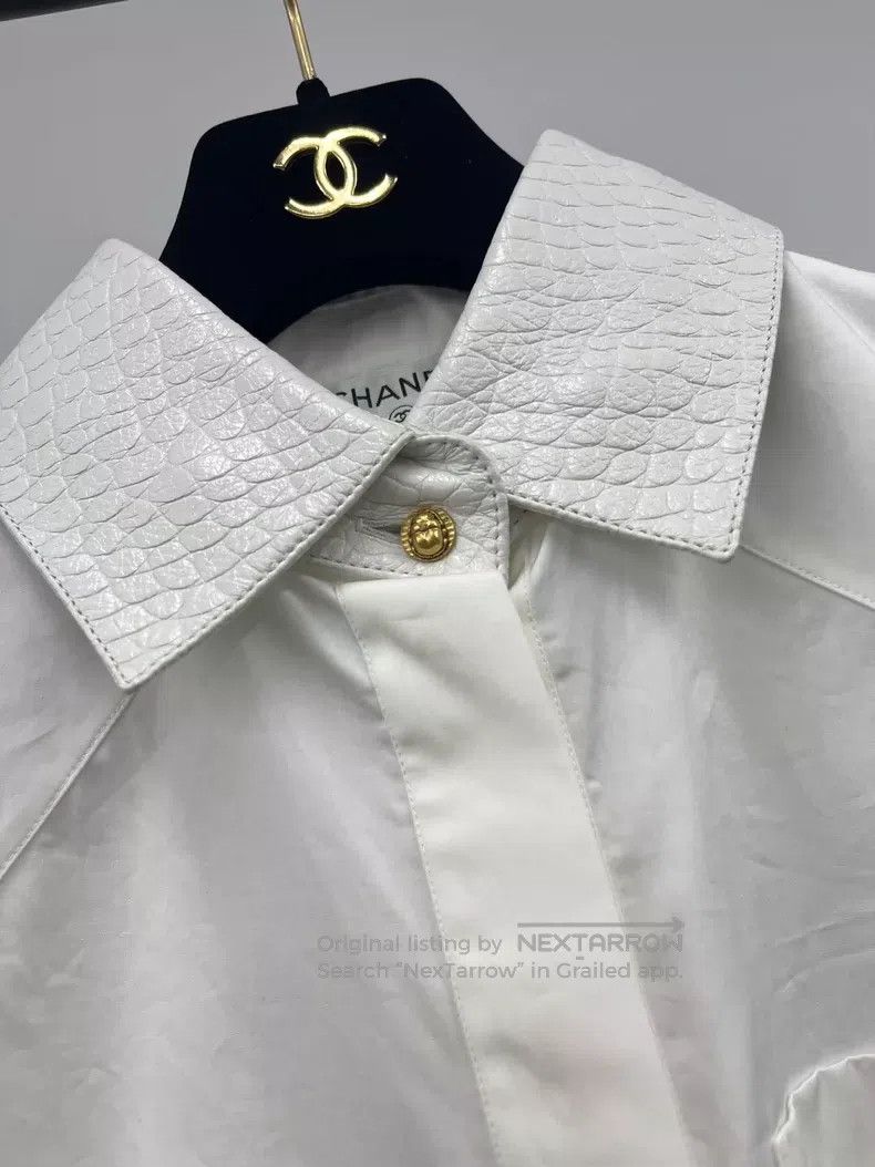 Chanel Chanel Lafayette Egypt Series White Leather Collar High-pr Size XXS / US 00 / IT 34 - 2 Thumbnail