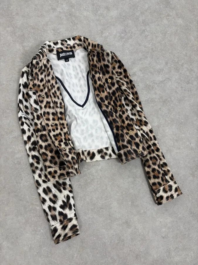Just Cavalli SS2016 Cavalli Leopard Print Jacket Size US XS / EU 42 / 0 - 7 Thumbnail