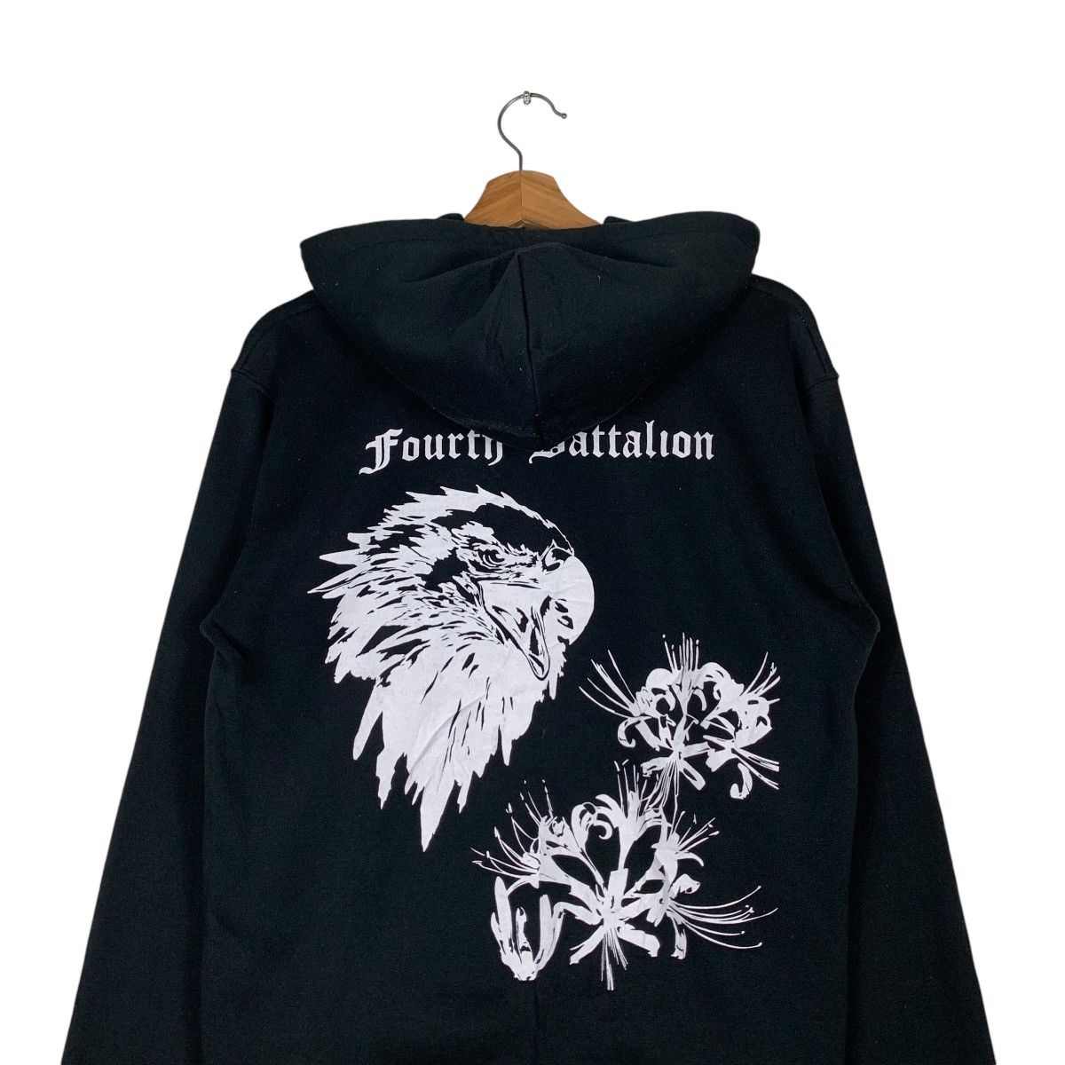 Vintage Fourty Battalion The Eagle Graphics Hoodies #1388-C63 Size US M / EU 48-50 / 2 - 2 Thumbnail