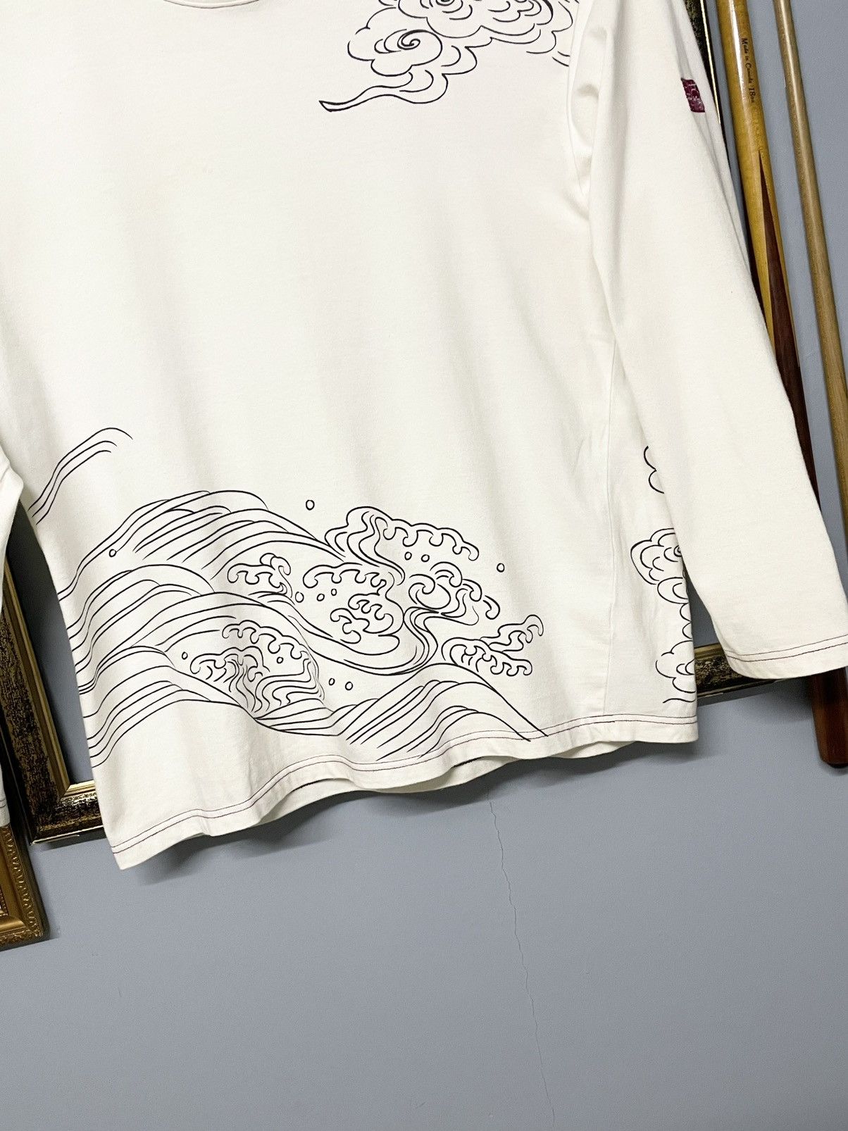 Yasuyuki Ishii Vintage Japan Karakuri Tamashi Dragon Big Print Traditional Size US L / EU 52-54 / 3 - 8 Thumbnail