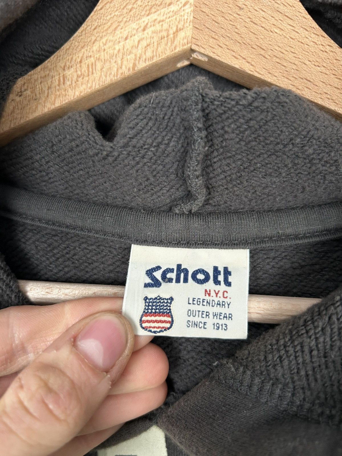 Schott Vintage Schott New York City Hoodie Boxy Baggy Streetwear Size US M / EU 48-50 / 2 - 5 Thumbnail