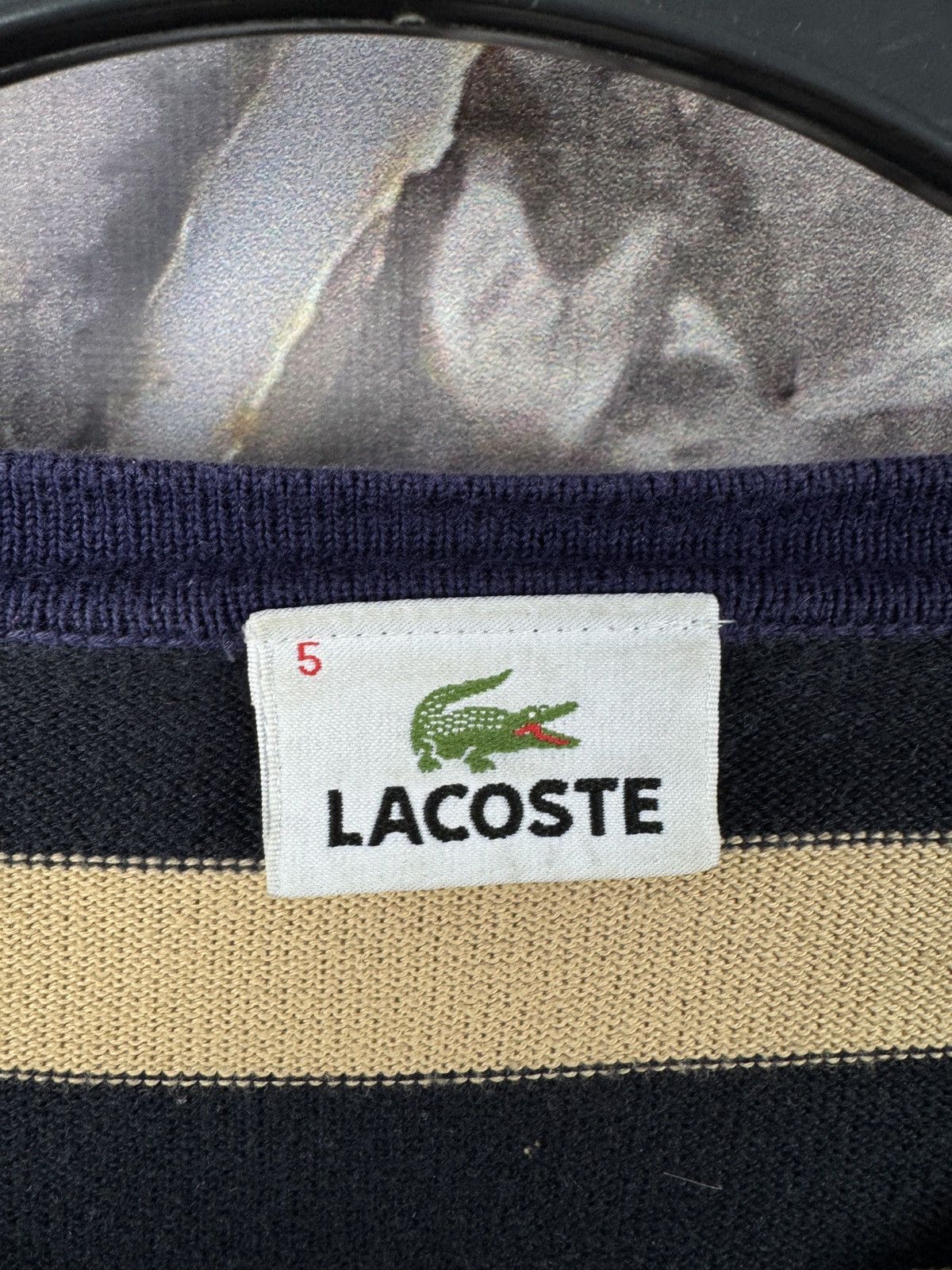 Burberry Men’s Lacoste Sweatshirt Stripes Pullover Size 5 ( Large ) Size US L / EU 52-54 / 3 - 6 Thumbnail
