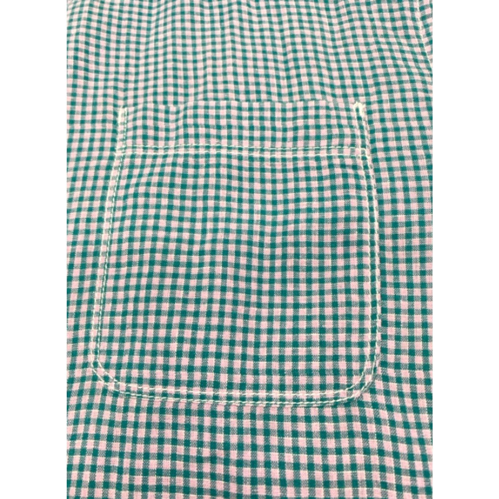 Tommy Bahama VINTAGE Tommy Bahama Shirt Men’s Large Short Sleeve Button Up Blue Checked Linen Blend Size US L / EU 52-54 / 3 - 3 Thumbnail