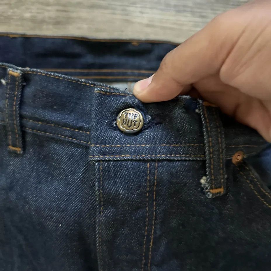 JCPenney Vintage 70s Tuff Nut Dark Wash Denim Jeans Size 32X31 Size US 32 / EU 48 - 7 Thumbnail