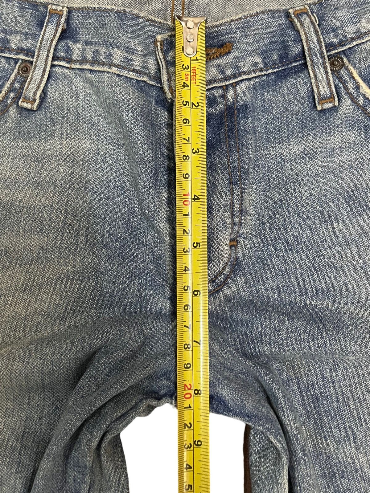 American Apparel × American Eagle Outfitters × American Rag Vintage AOE Distressed Flare Mud Wash Style Jeans Size US 33 - 16 Thumbnail