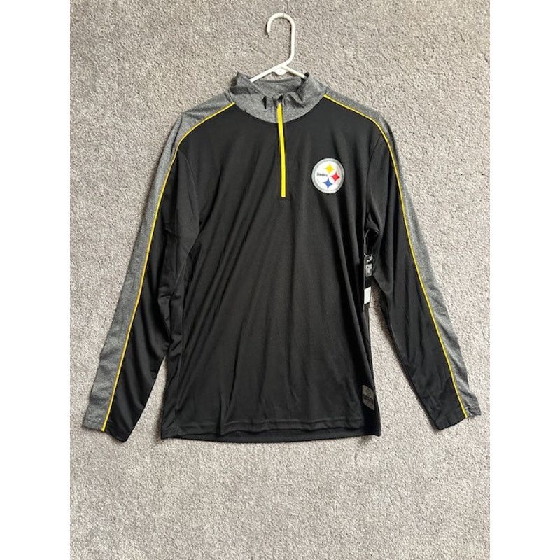 NFL Pittsburgh Steelers Shirt Men M 1/4 Zip NFL Mock Neck Size US M / EU 48-50 / 2 - 1 Thumbnail