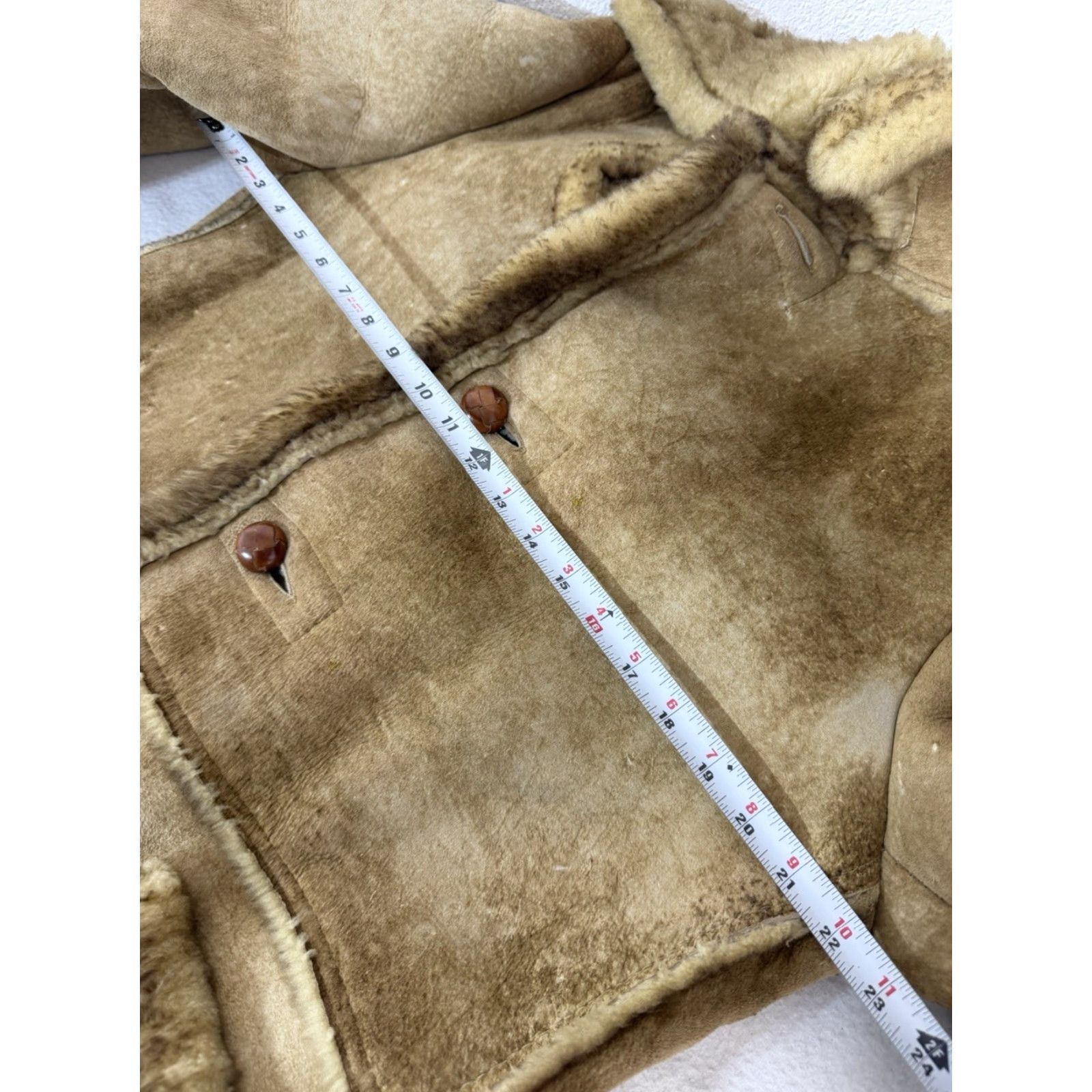 Marlboro VINTAGE Shearling Jacket Coat Marlboro Man Napa Men’s Size S-M Brown Size US S / EU 44-46 / 1 - 5 Thumbnail