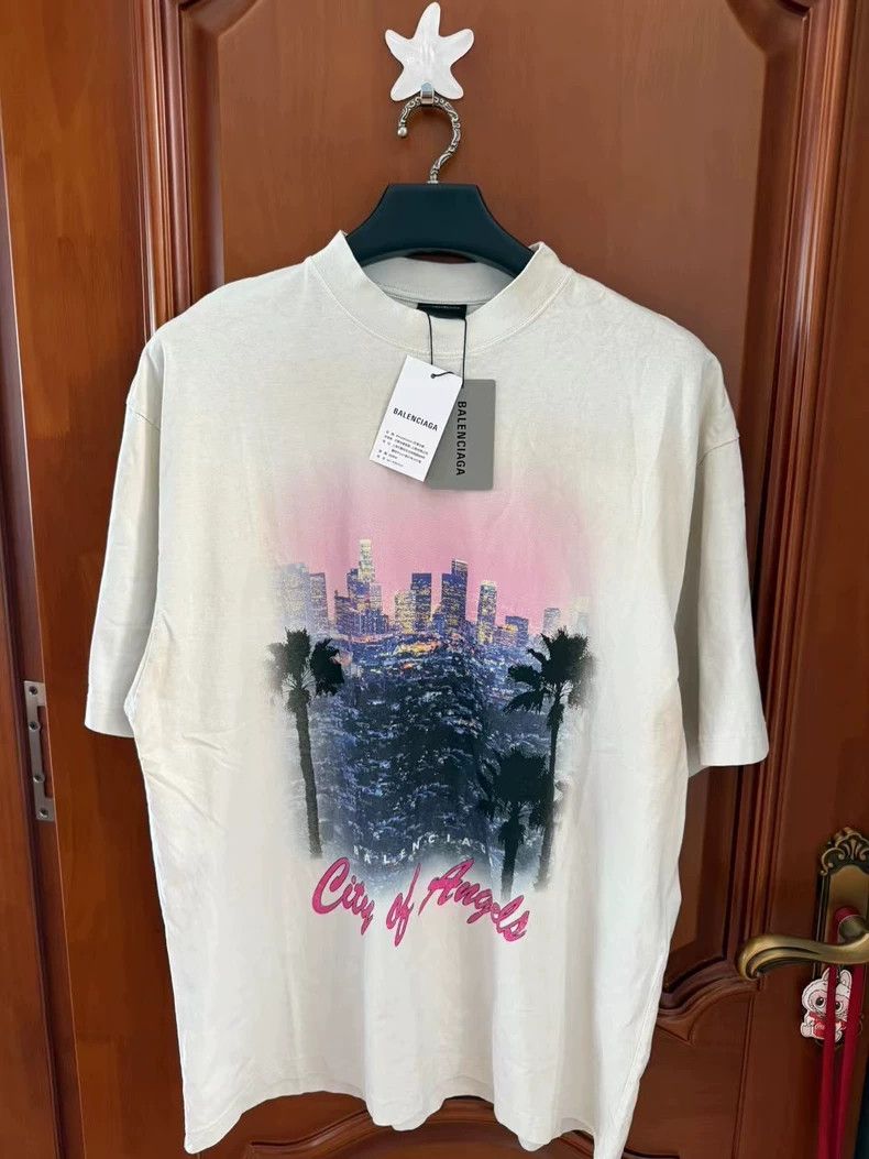 Balenciaga Balenciaga City of Angels Los Angeles Short Sleeves Size US M / EU 48-50 / 2 - 1 Thumbnail