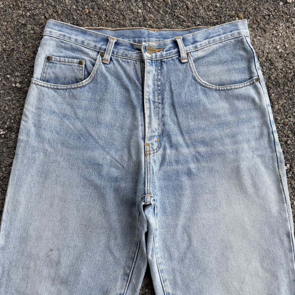 Giordano VINTAGE GIORDANO BLUE DENIM STRAIGHT FADED JEAN PANTS Size US 33 - 4 Thumbnail