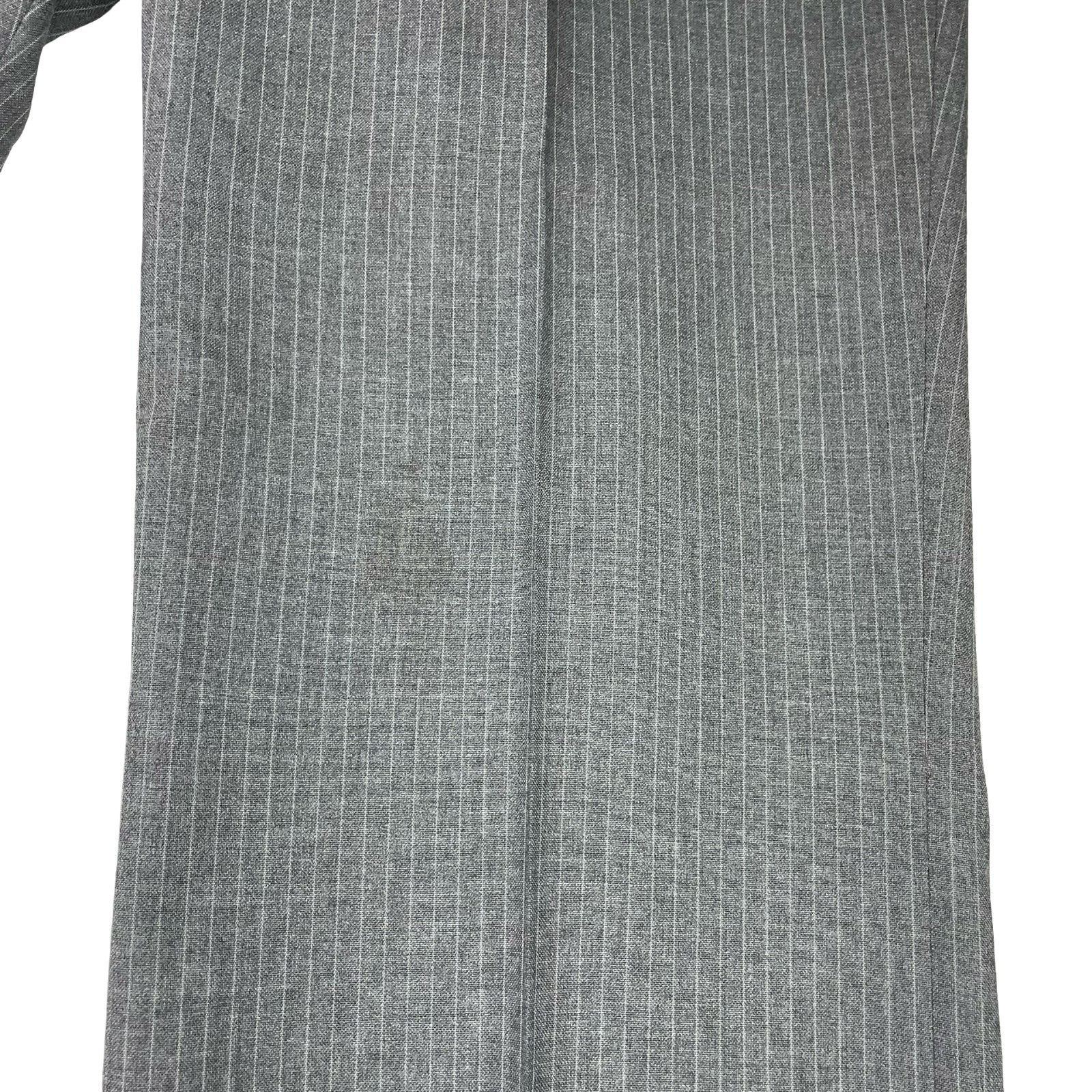 Stafford VTG Stafford Men's 100% Wool 2-Button Suit Gray Stripe • 46R Size 46R - 19 Thumbnail