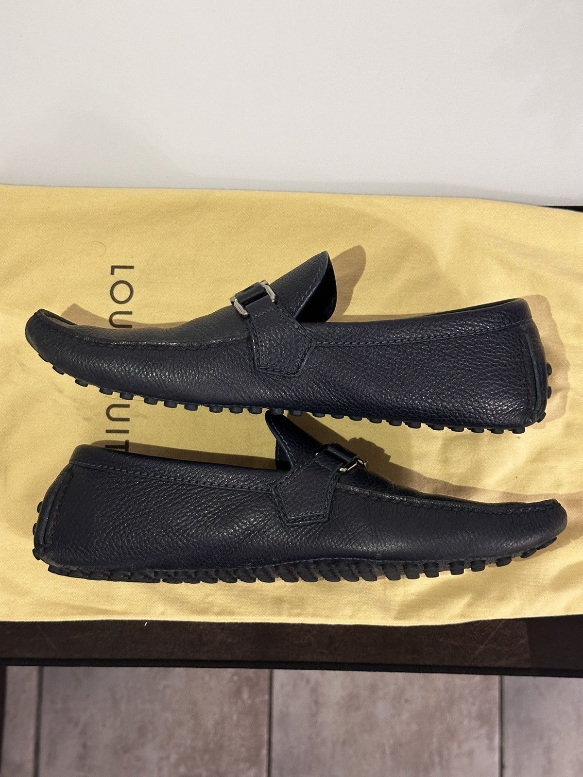 Louis Vuitton Navy Blue Mocasines Size US 11.5 / EU 44-45 - 9 Thumbnail