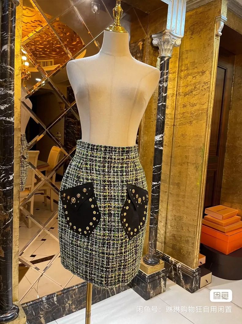 Versace Versace Denim willow studded fringed jacket Size M / US 6-8 / IT 42-44 - 4 Thumbnail