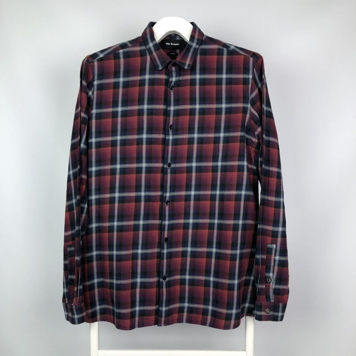 The Kooples The Kooples Plaid Check Long Sleeve Shirt Size US L / EU 52-54 / 3 - 1 Thumbnail