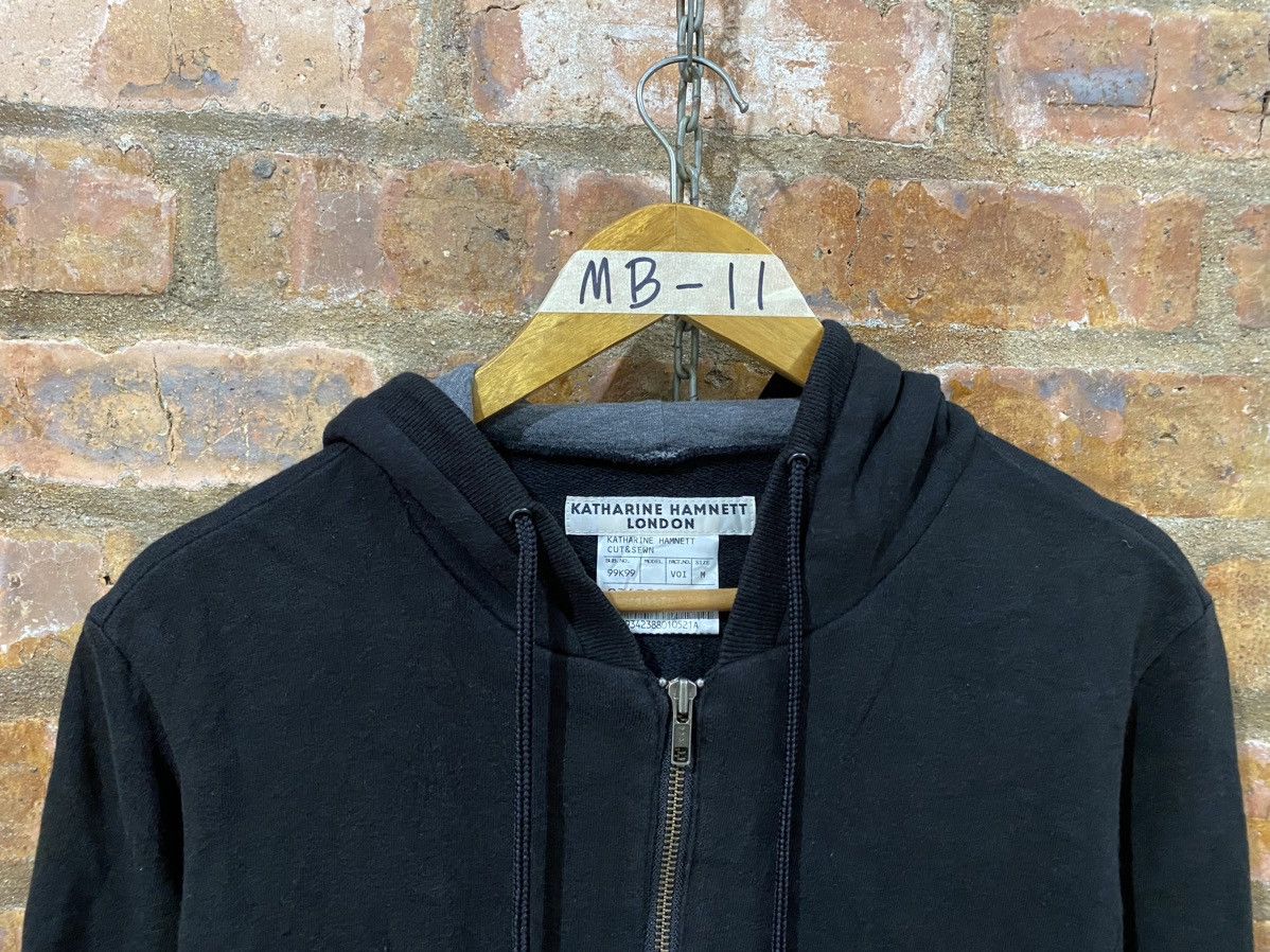 Katharine Hamnett London 2000s Super Black sweat hoodie Size US S / EU 44-46 / 1 - 3 Thumbnail
