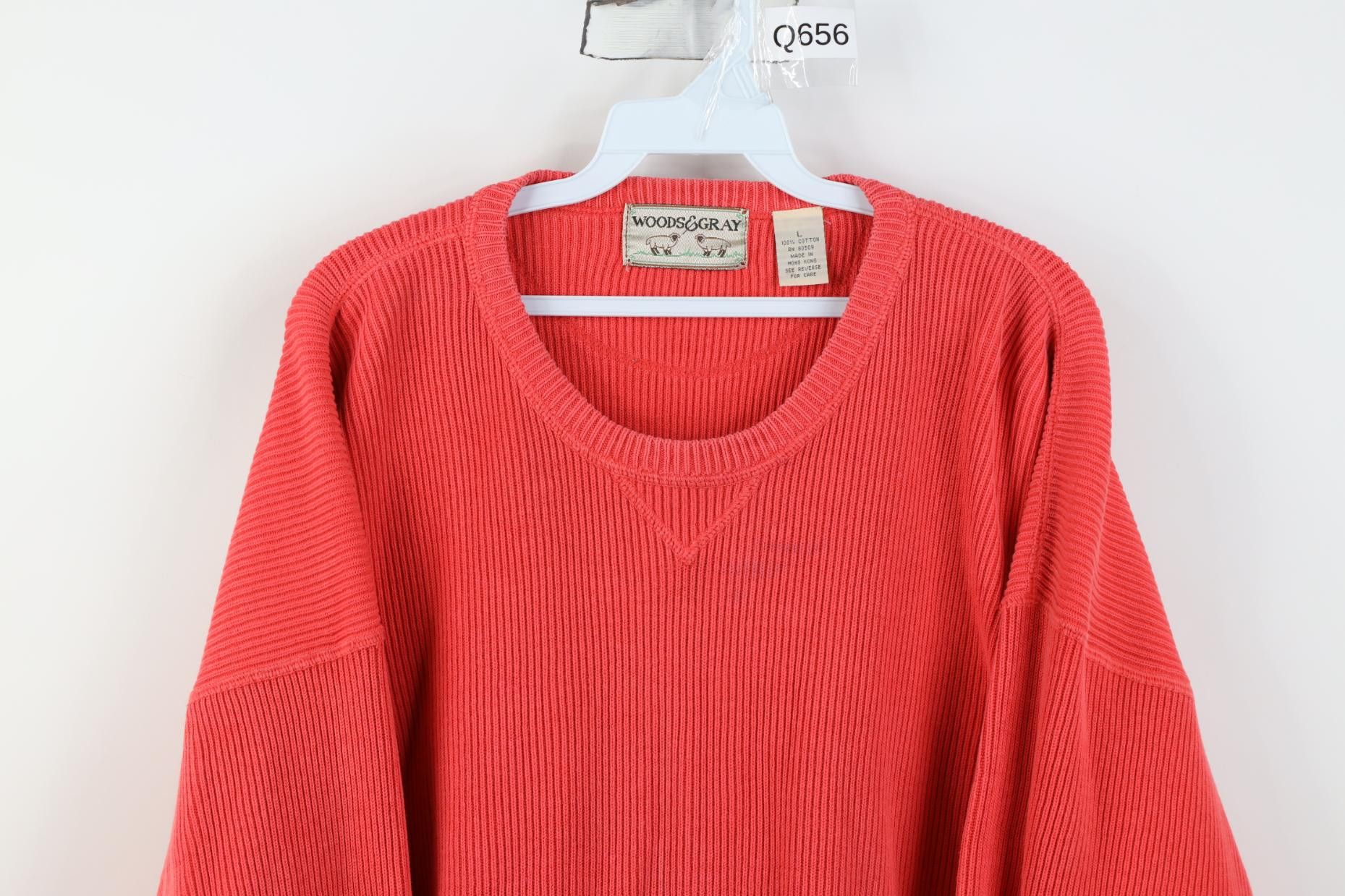 Vintage Vintage 90s Streetwear Chunky Ribbed Knit Sweater Cotton Size US L / EU 52-54 / 3 - 2 Thumbnail