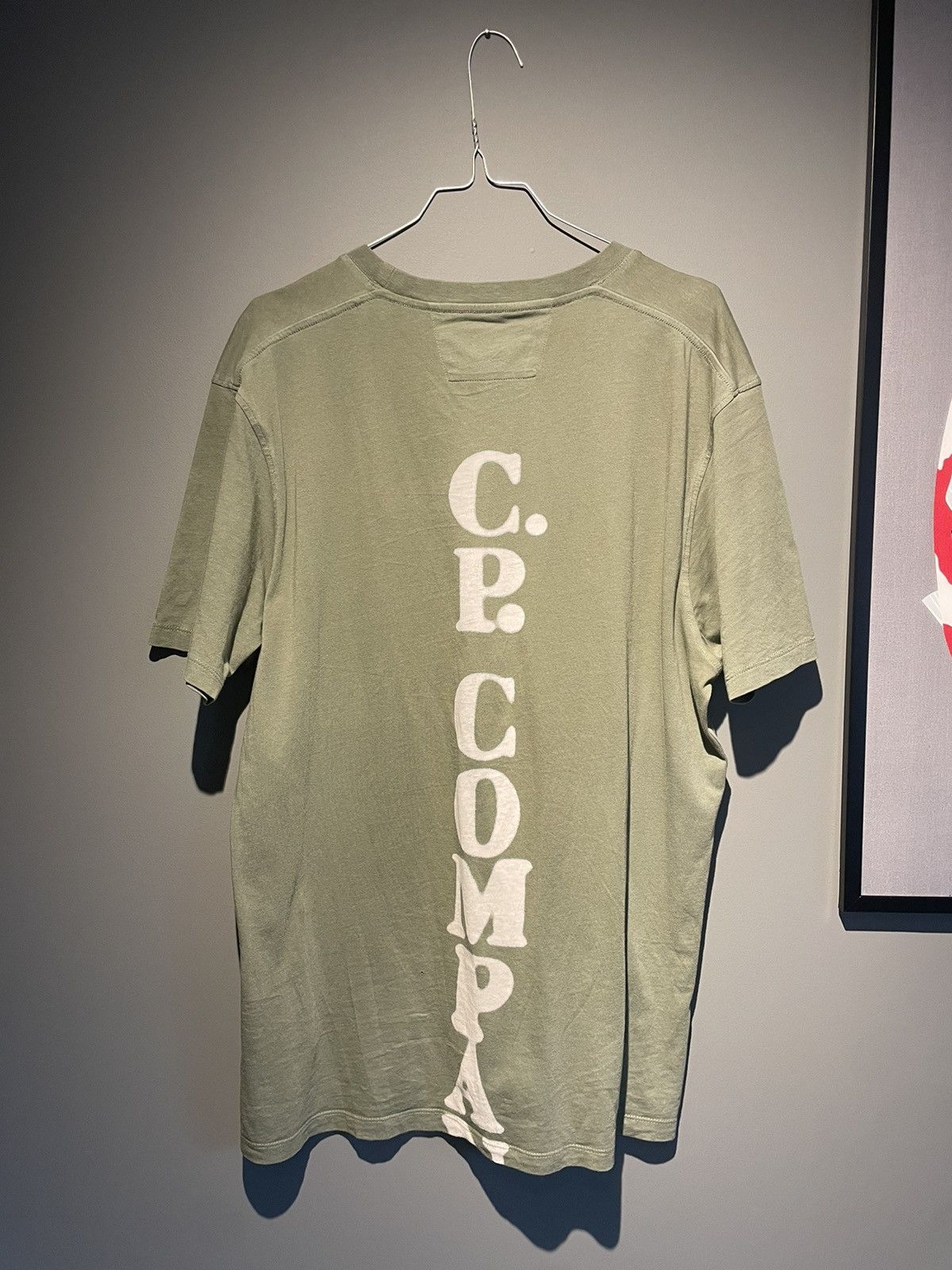 image of C P Company Cp Company T-Shirt in Green, Men's (Size XL)