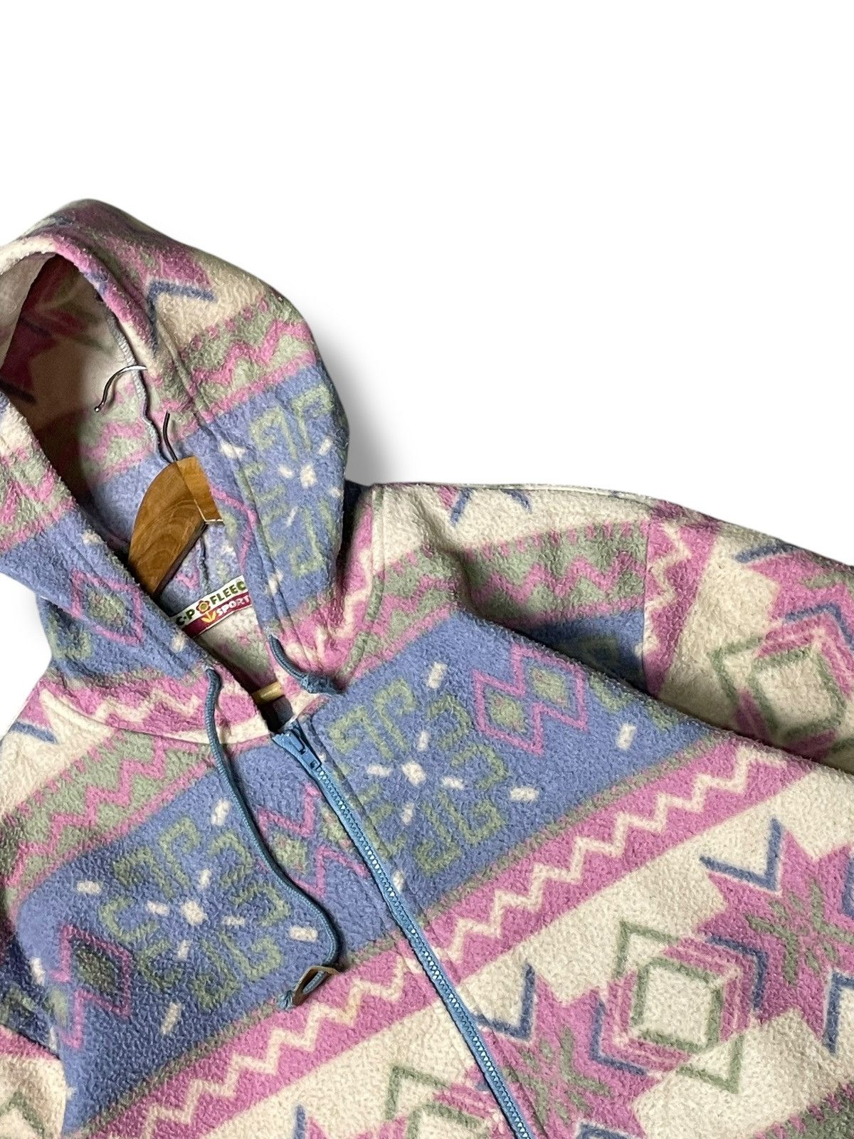 Japanese Brand × Vintage C.P Fleece Sports Abstract Pattern Hoodies (66) Size US S / EU 44-46 / 1 - 4 Thumbnail