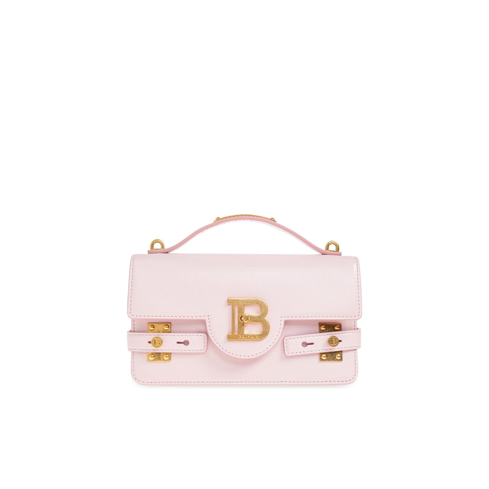 Balmain BALMAIN B-Buzz 24 Pink Leather Shoulder Bag New Size ONE SIZE - 1 Thumbnail