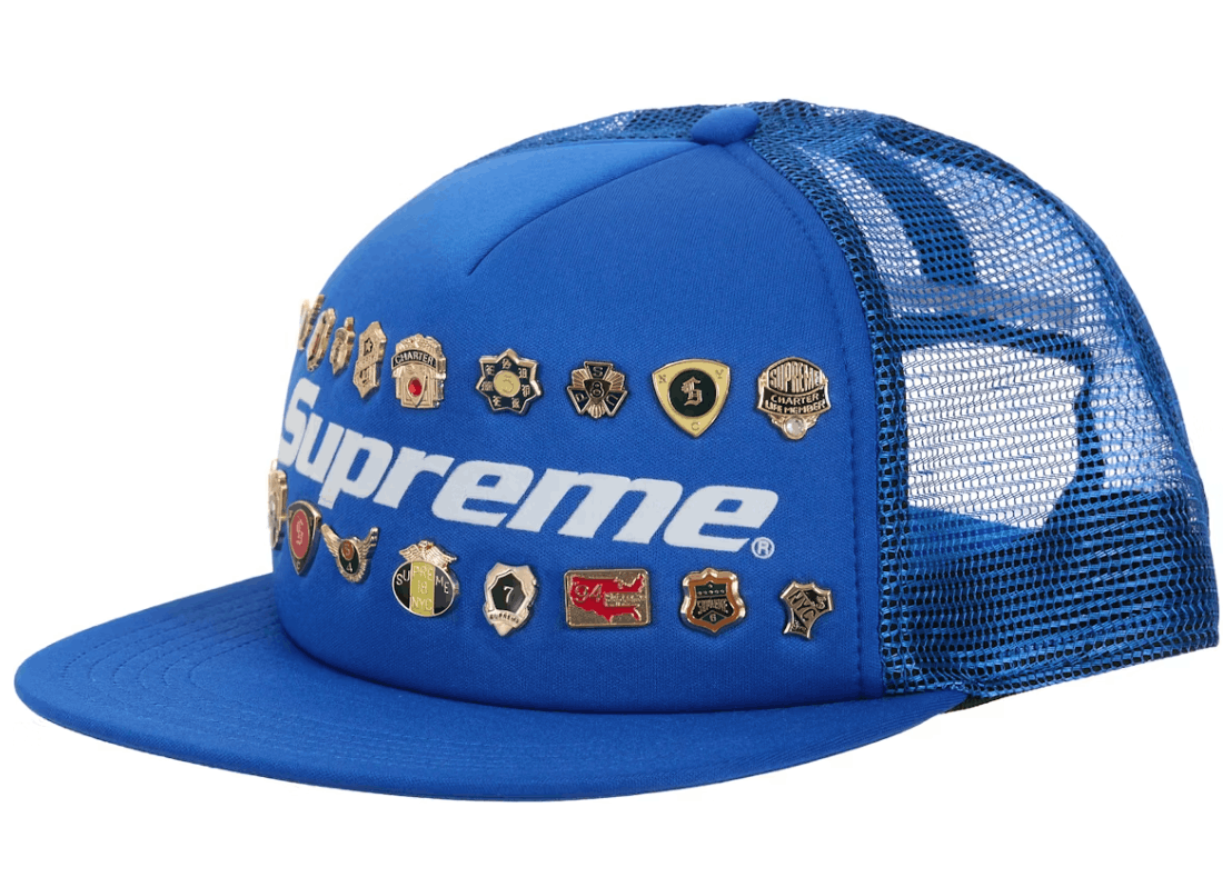 Supreme Supreme Pins Mesh Back 5-Panel Blue Size ONE SIZE - 1 Thumbnail