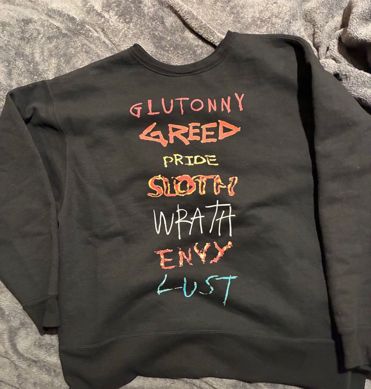 Saint Michael Saint MXXX Aries Distressed Sweatshirt | Grailed