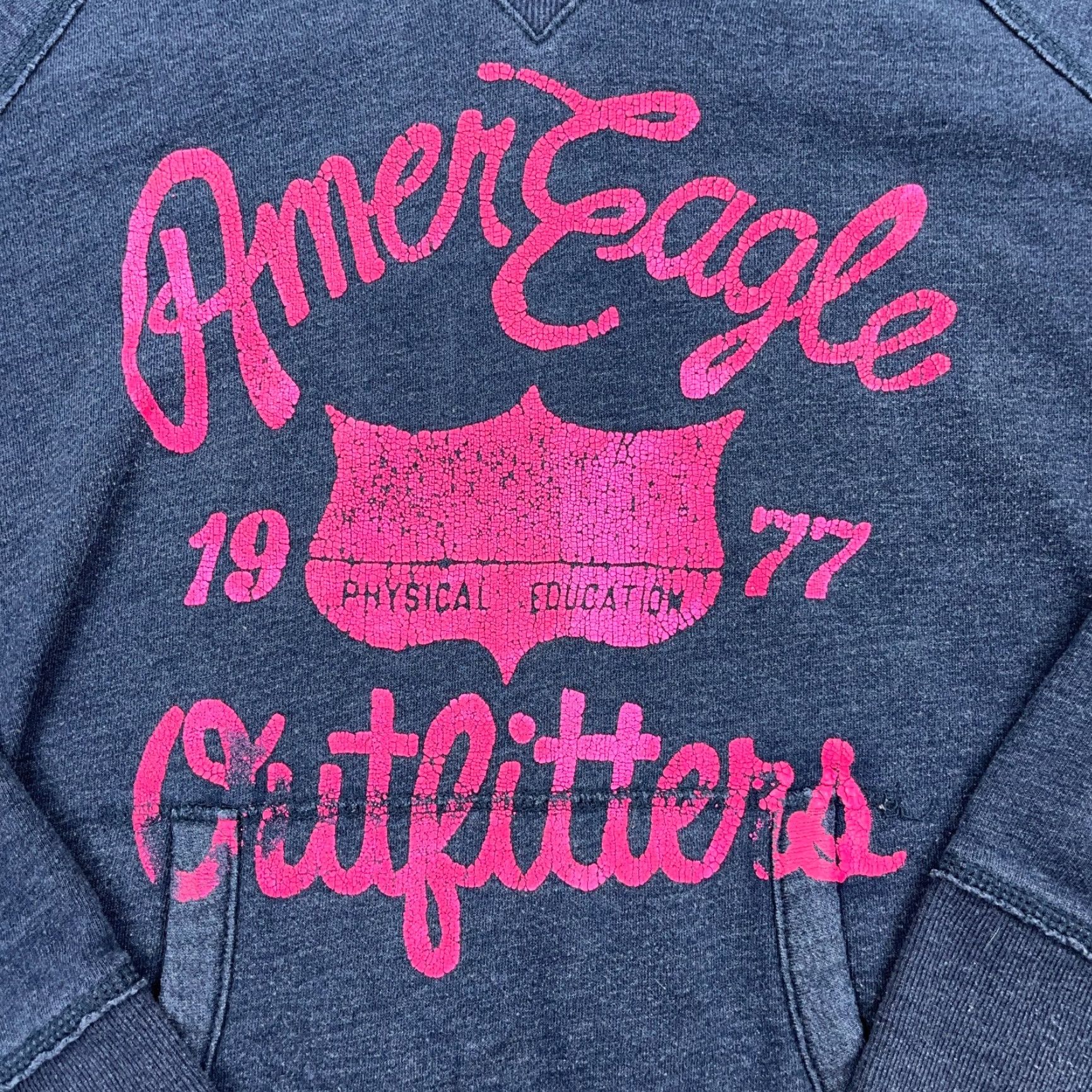 American Eagle Outfitters VINTAGE American Eagle Outfitters Hoodie Women XL Blue Pullover Sweatshirt 2000s Size XL / US 12-14 / IT 48-50 - 3 Thumbnail