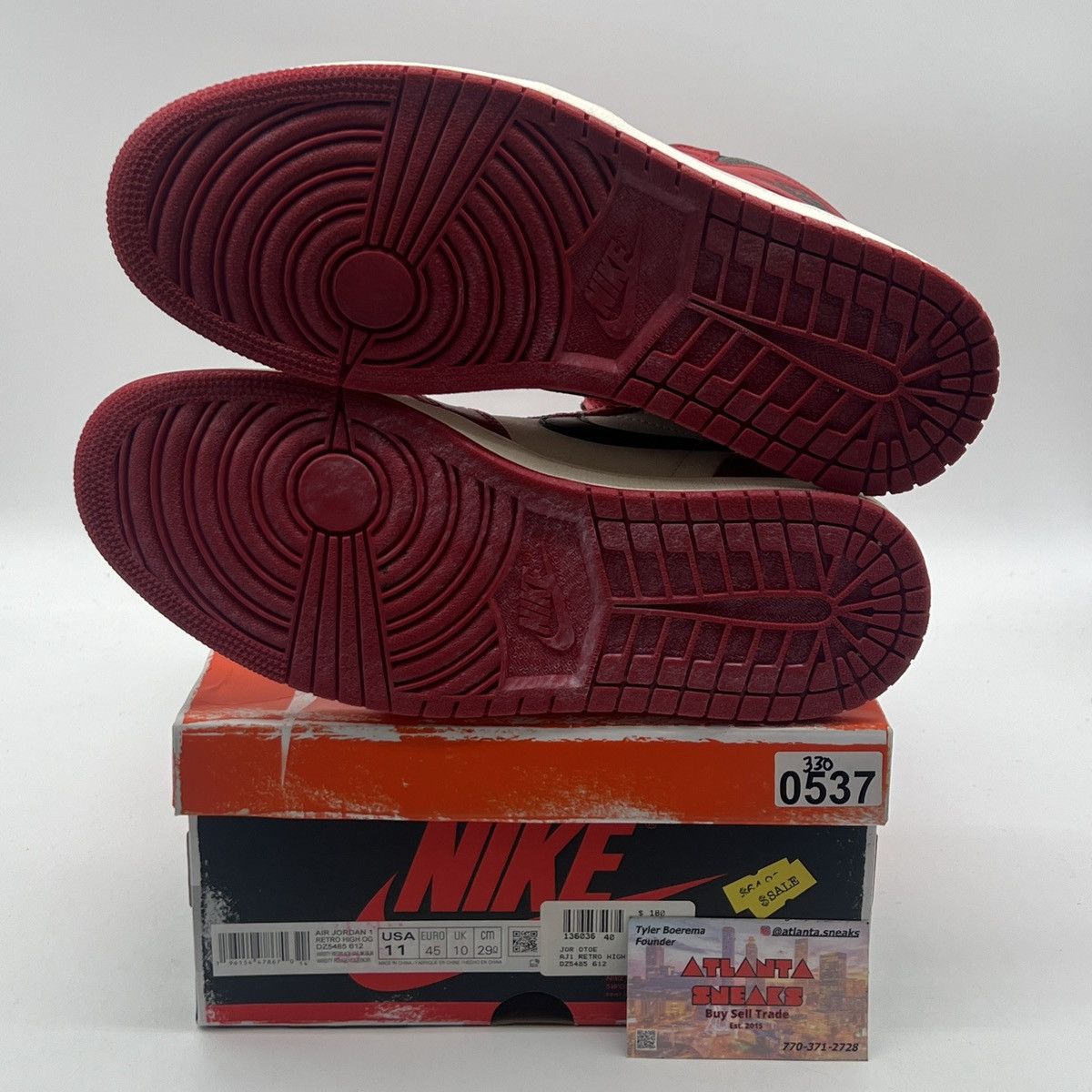 Nike Air Jordan 1 high Chicago lost & found Size US 11 / EU 44 - 8 Thumbnail