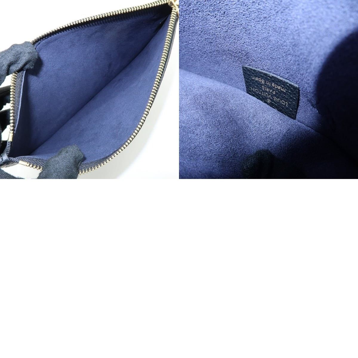 Louis Vuitton Louis Vuitton Monogram Empreinte Pochette Black Size ONE SIZE - 6 Thumbnail