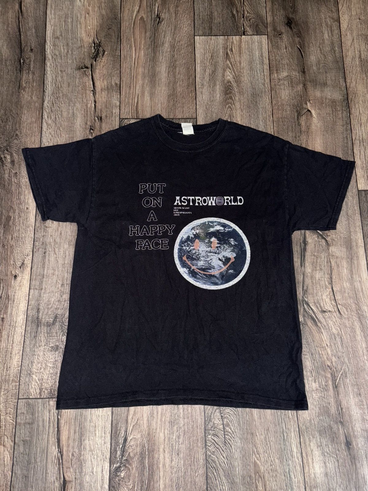 Travis Scott Astroworld Tour 'Put On A Happy Face' T-Shirt