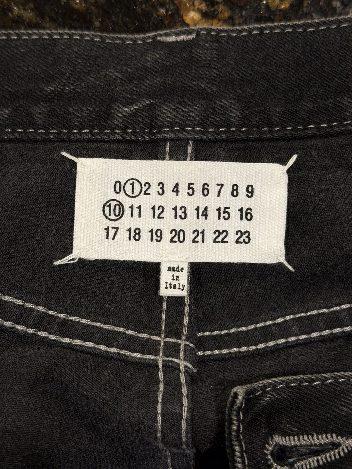 Maison Margiela Maison Margiela 2022 Work Wear Black Painted 3 Pocket Denim Size US 36 / EU 52 - 9 Thumbnail