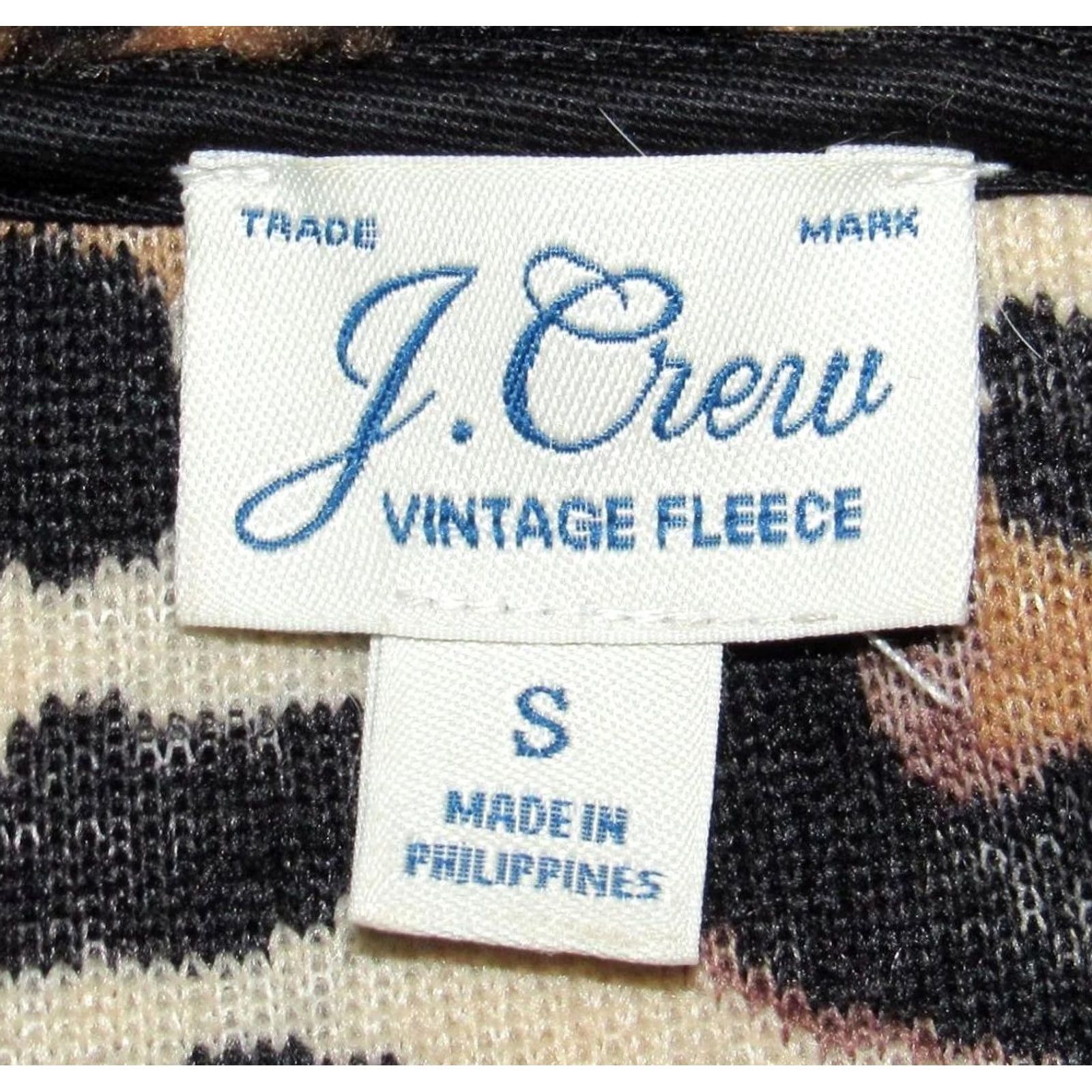 Vintage J CREW Sherpa Snap Fleece In Leopard Print Small Shirt Women XS? Size S / US 4 / IT 40 - 3 Thumbnail