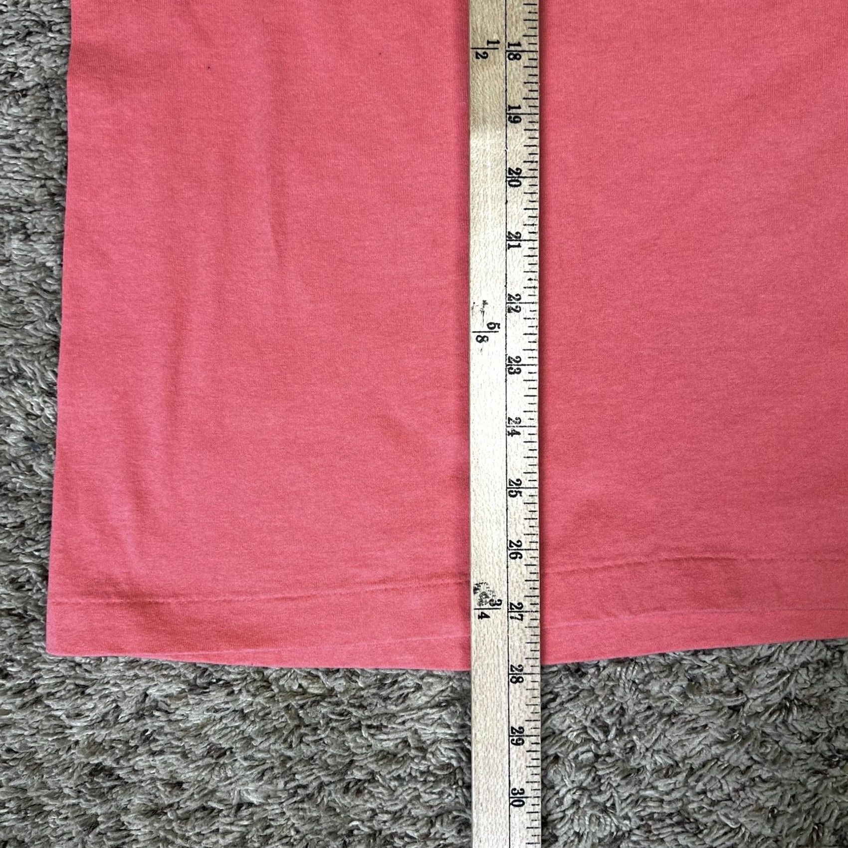 Hanes VINTAGE Hanes T-Shirt Salmon 90s Single Stitch Adult Medium Cotton Crew Neck Short Sleeve Unisex Size US M / EU 48-50 / 2 - 8 Thumbnail