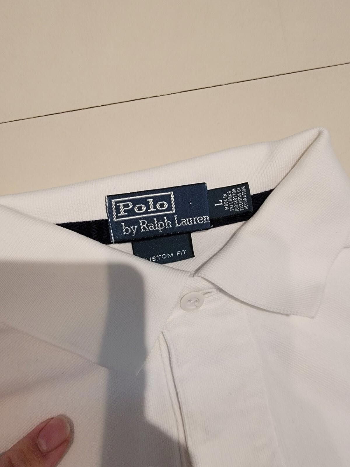 Polo Ralph Lauren Polo Ralph Lauren Mens Large White Big Pony Crest Custom Fit Size US L / EU 52-54 / 3 - 2 Thumbnail