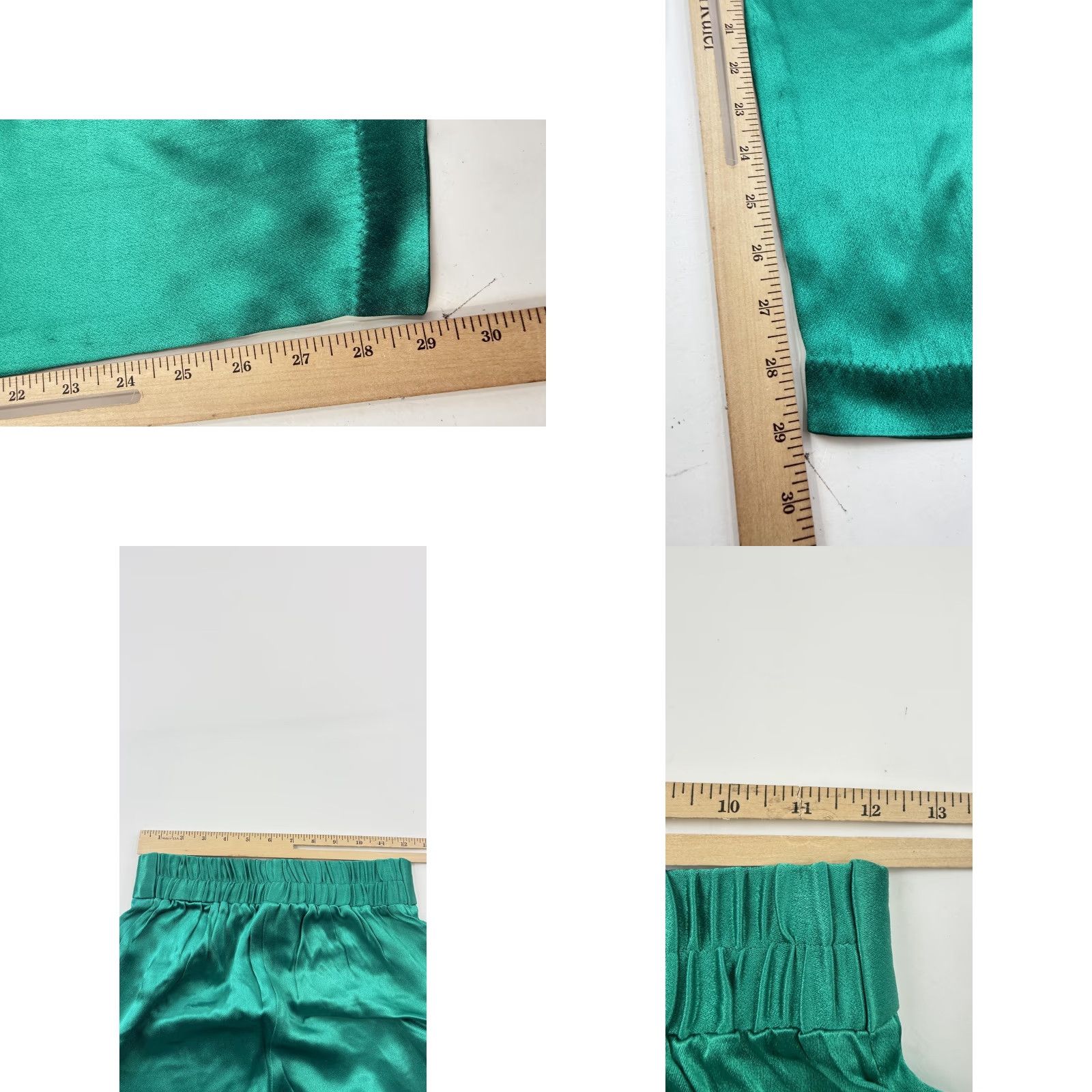 Vintage VINTAGE Rothschild Lilli Ann Pants Womens Small Green Satin Tapered 80s Size 40" / US 18 - 8 Thumbnail