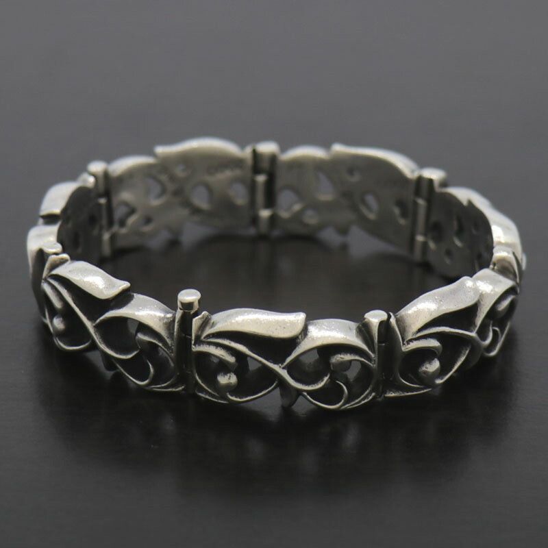 image of Chrome Hearts Eternity Vine Bracelet - 7 Inch in Silver, Men's
