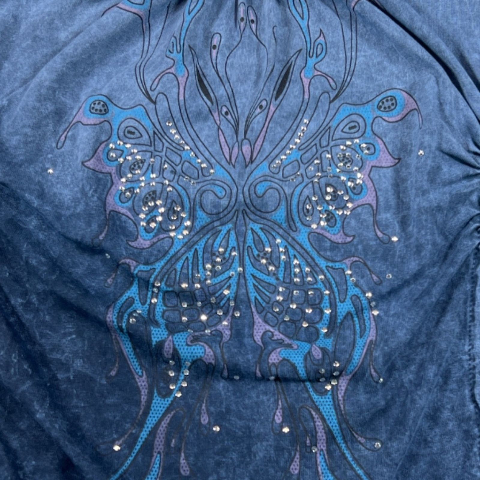 NBDN Nobrandedon D & G Blue Beaded Top | Size M Size M / US 6-8 / IT 42-44 - 4 Thumbnail