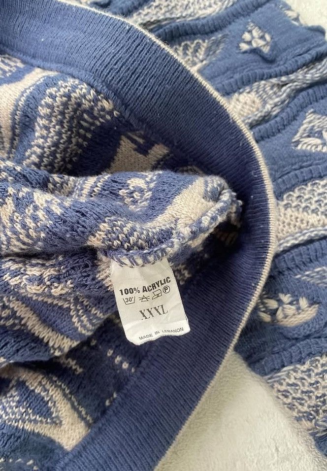 Coogi Vintage 90s Coogi Australia 3D Down Under Blue Knit Sweater Size US XXL / EU 58 / 5 - 7 Thumbnail