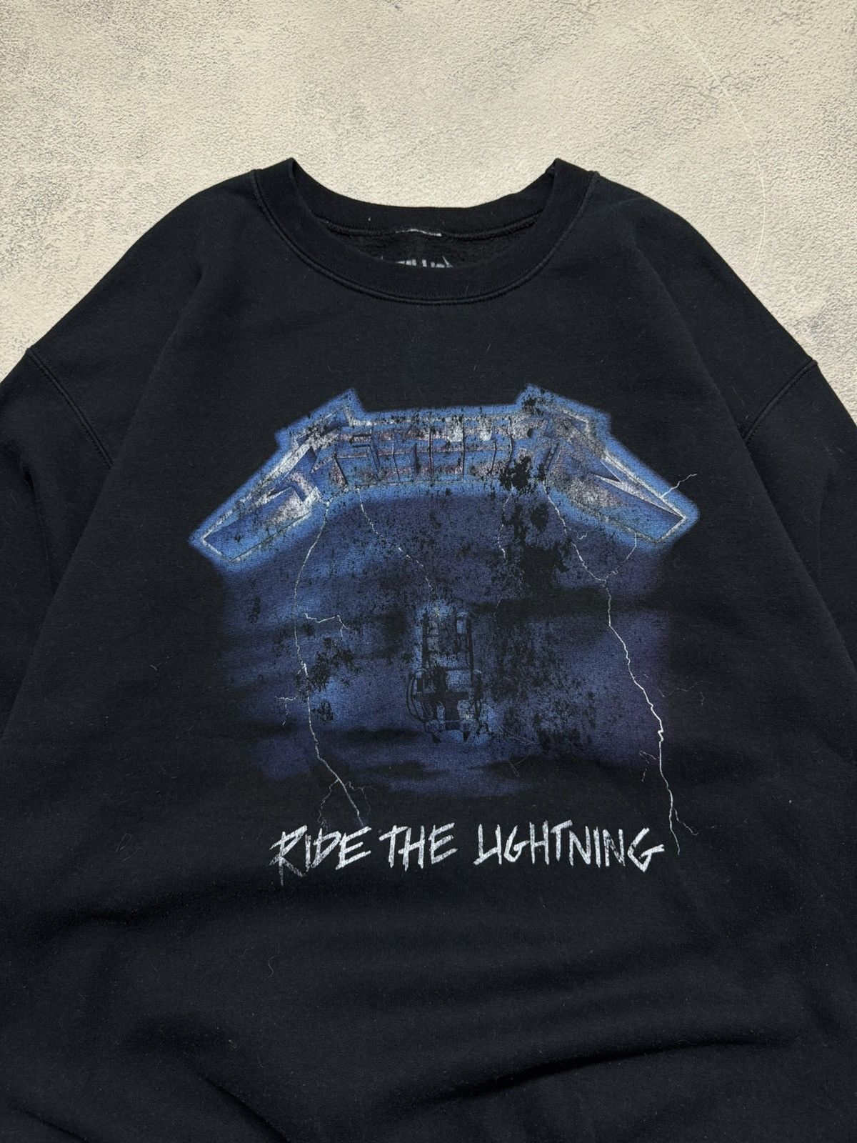 Metallica Vintage Metallica Ride The Lightning Sweatshirt 00’s Size US L / EU 52-54 / 3 - 1 Thumbnail