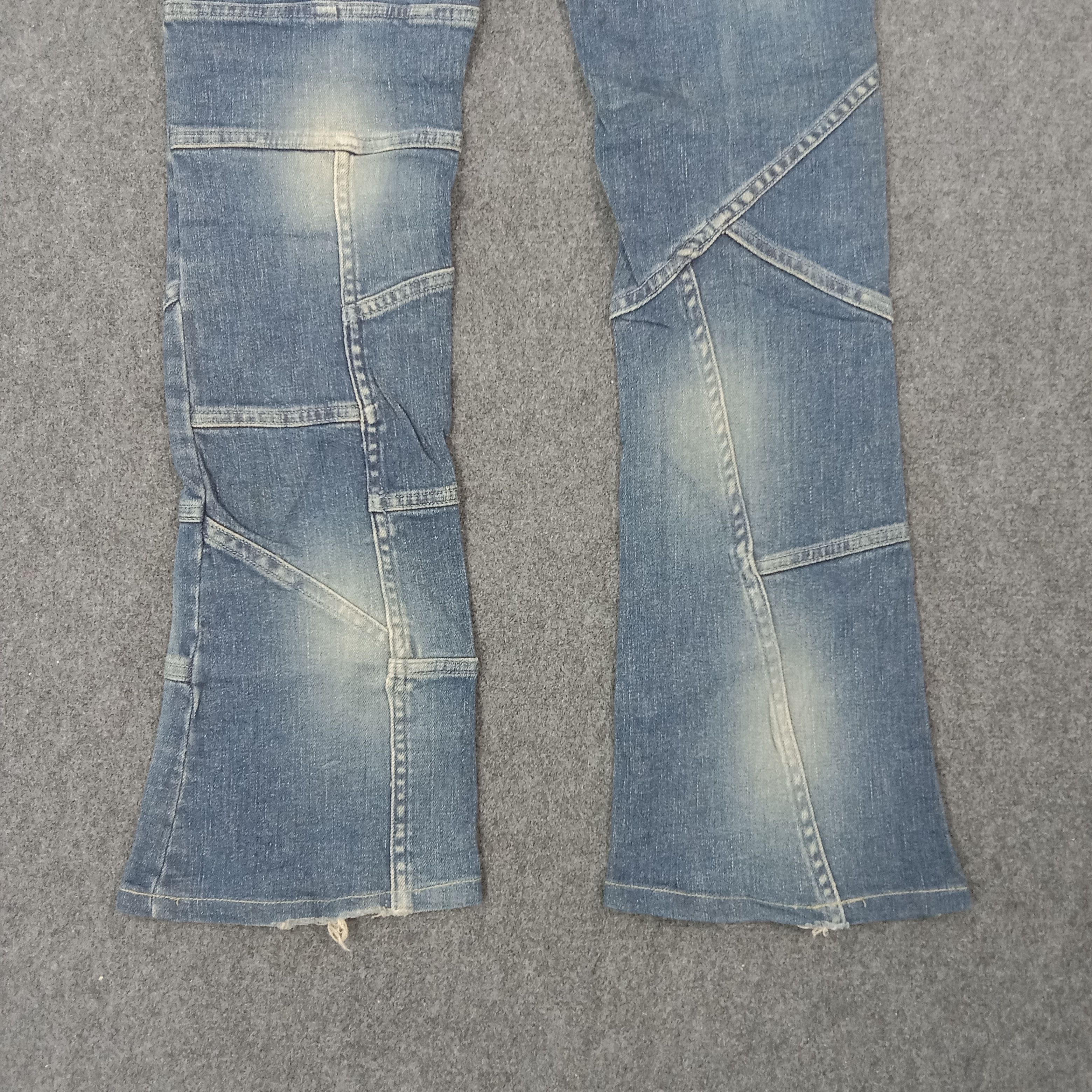 Hysteric Glamour Hysterics Glamour Patchwork Flare Denim Jeans C265N4 Size 31" - 4 Thumbnail
