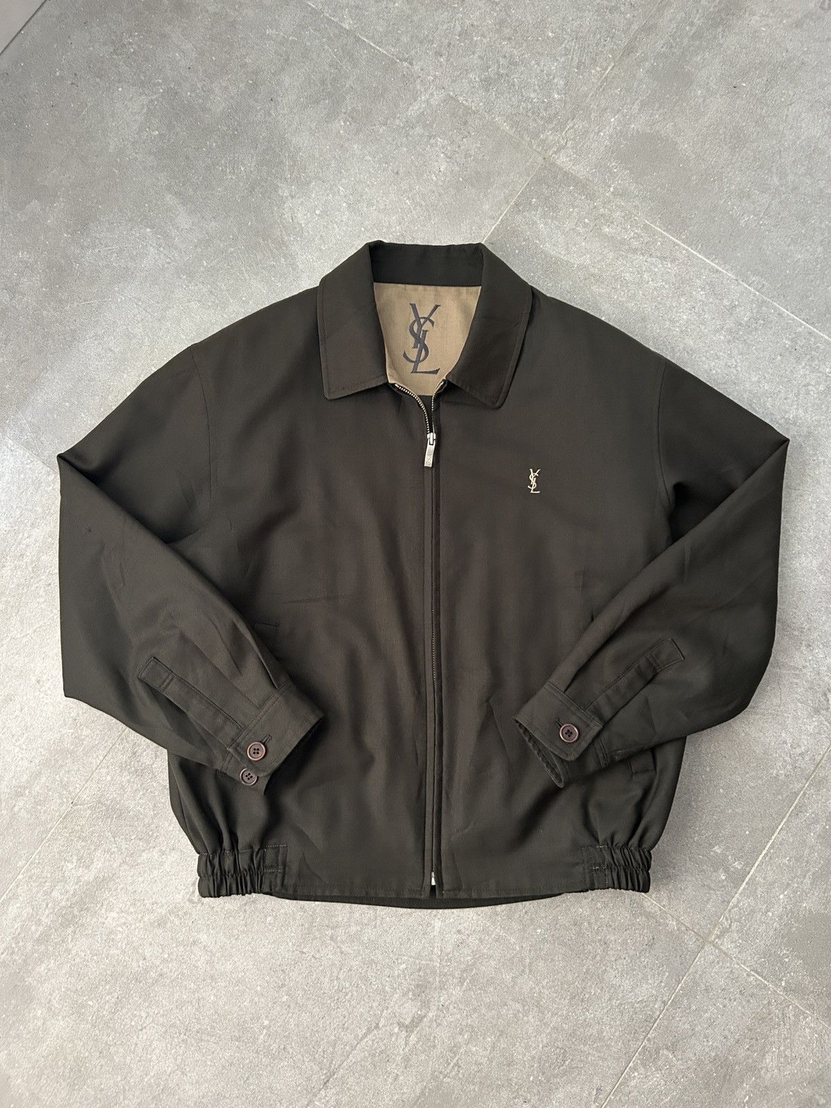 Yves Saint Laurent Dark Green Vintage Yves Saint Laurent Jacket Size US M / EU 48-50 / 2 - 3 Thumbnail