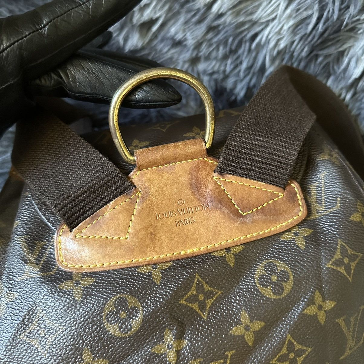 Louis Vuitton Louis Vuitton Montsouris GM Backpack Monogram Canvas Size ONE SIZE - 12 Thumbnail