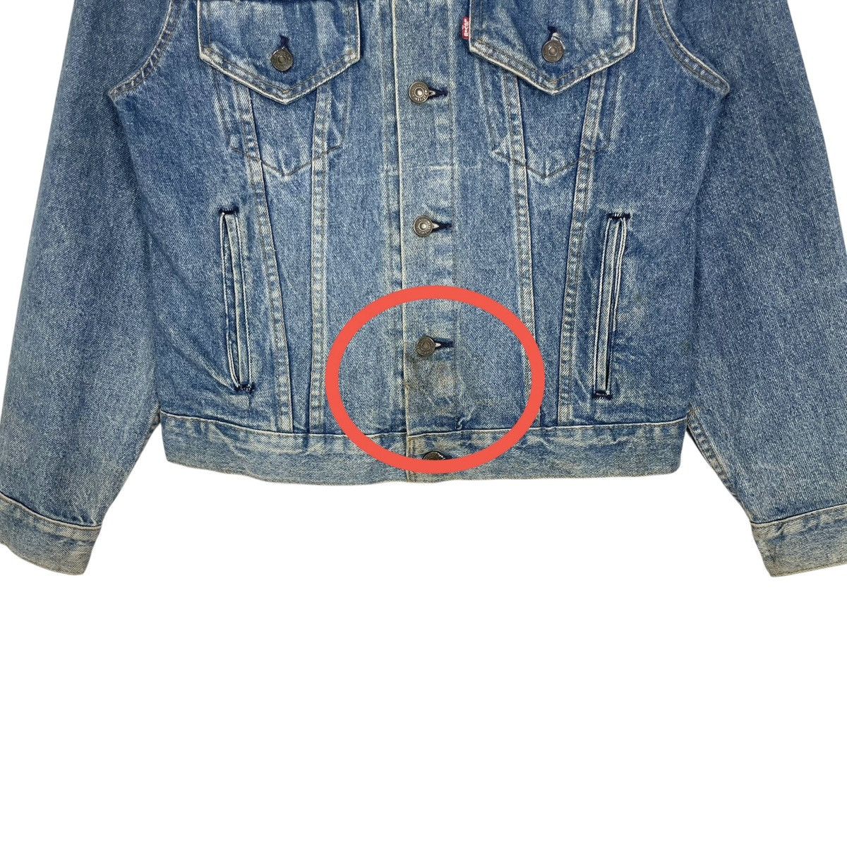 Levi's Vintage 90s Levis Denim Jacket Trucker Jacket Up Levis Brand Size S / US 4 / IT 40 - 7 Thumbnail