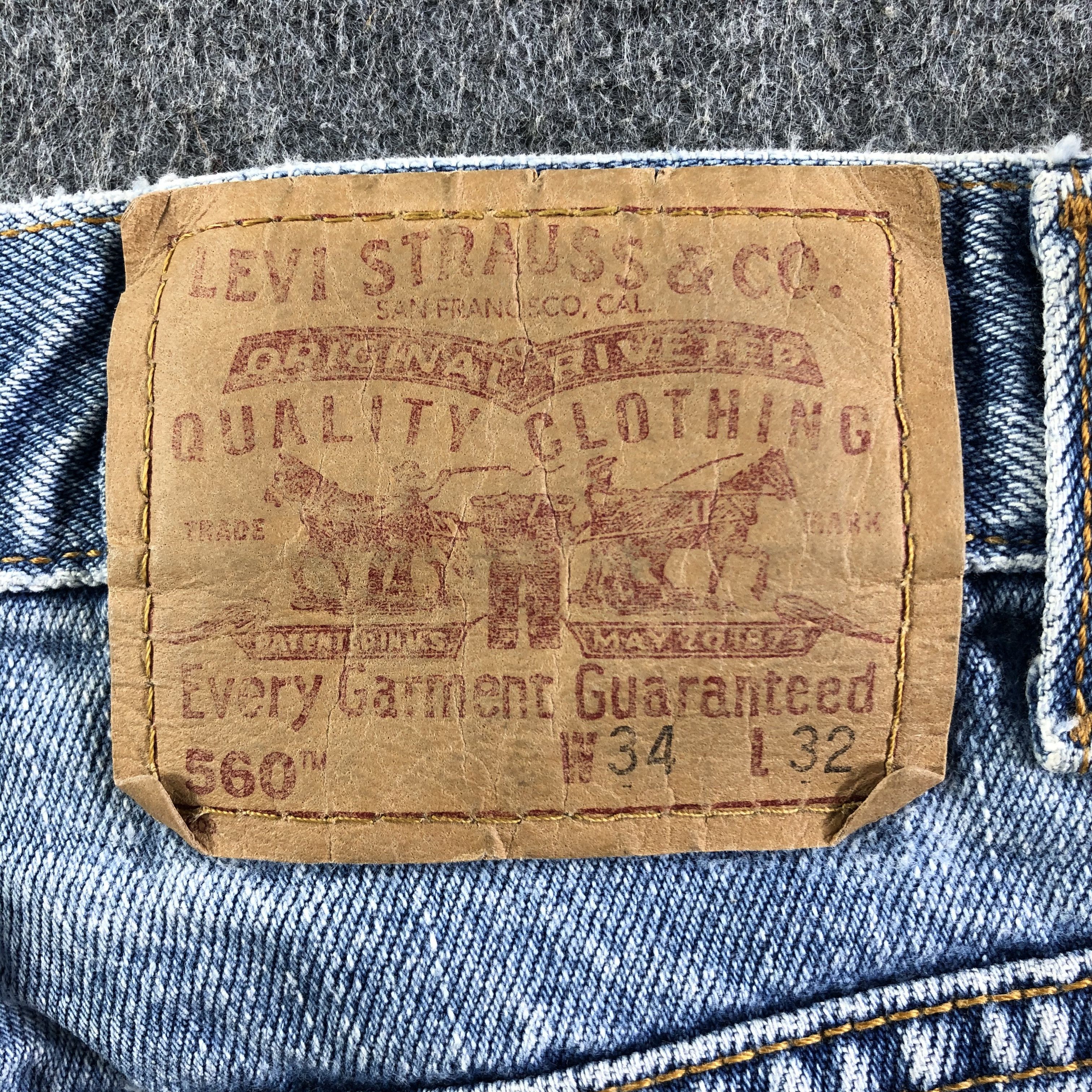Levi's Vintage Blue Wash Levis 560 Jeans-J3423 Size US 34 / EU 50 - 5 Thumbnail