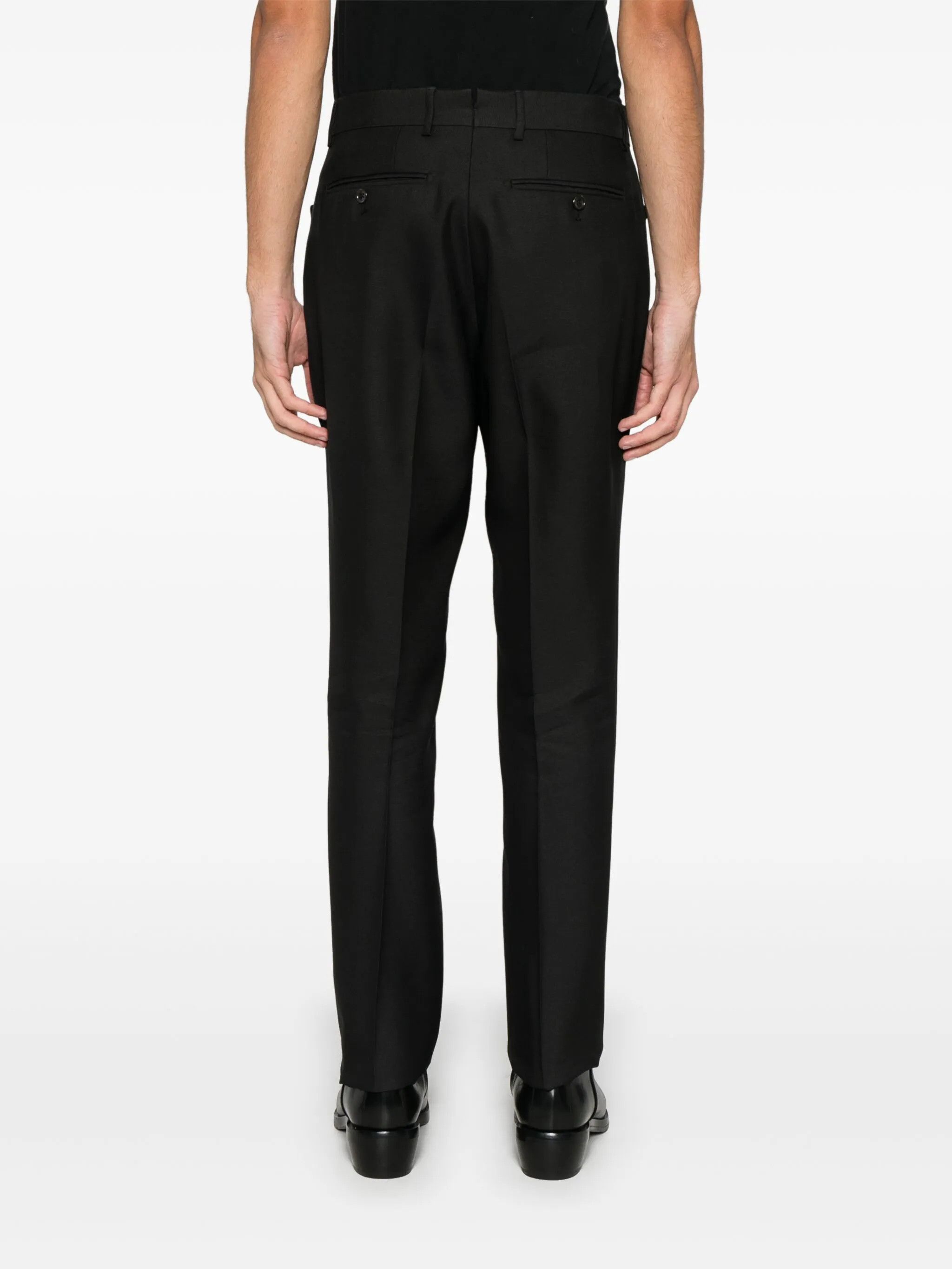 Tom Ford o1s22i1n0125 Wool And Silk Trouser in Black Size US 34 / EU 50 - 4 Thumbnail