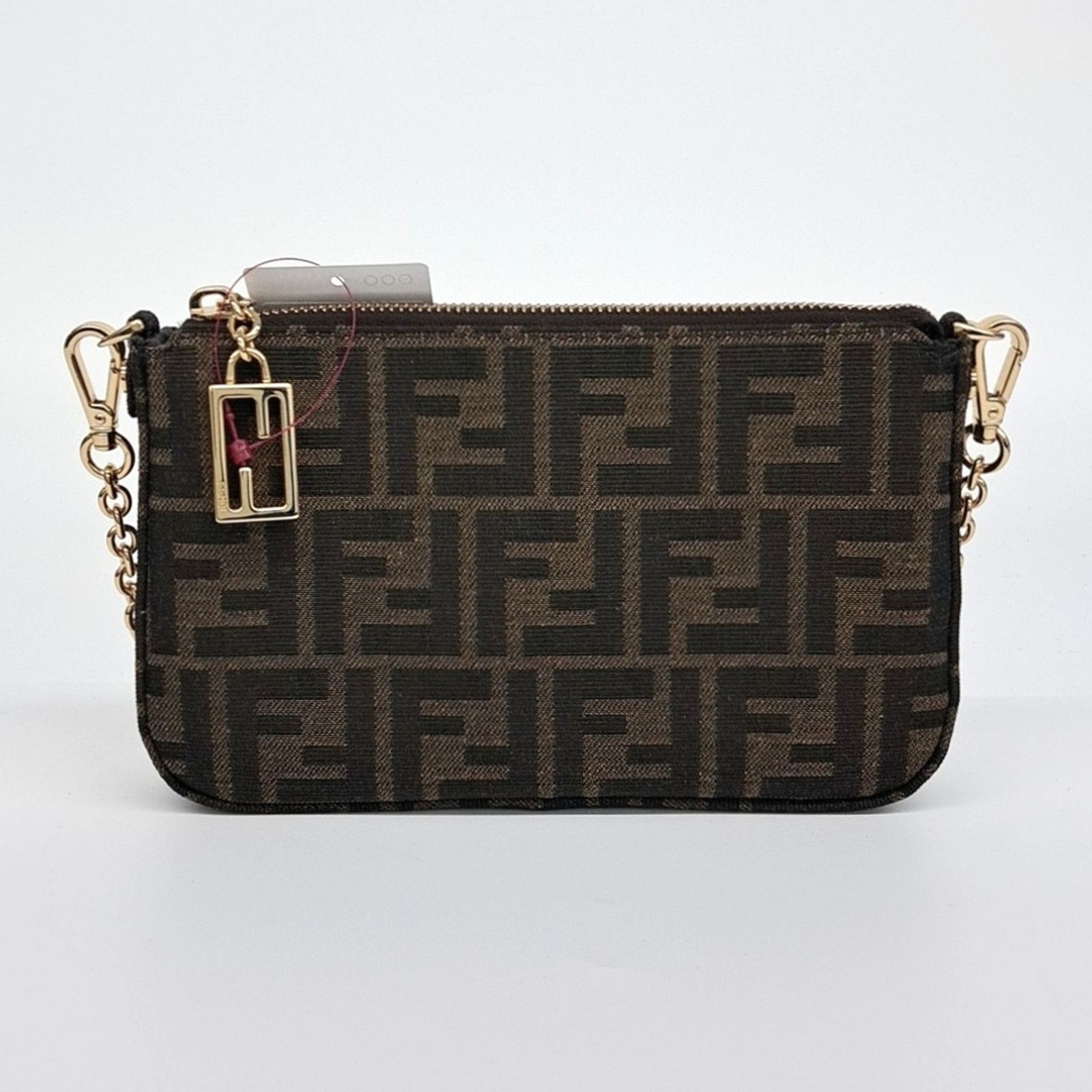 Fendi Baguette Pouch Shoulder Bag (8Bs073) (10027525) in Brown, Women's