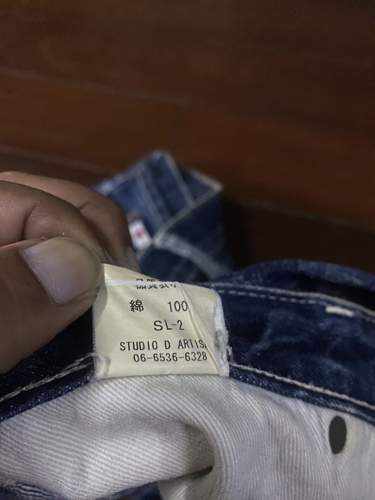 Studio D'Artisan Studio D’Artisan embroide og design Art Selvedge Denim faded Size US 32 / EU 48 - 24 Thumbnail