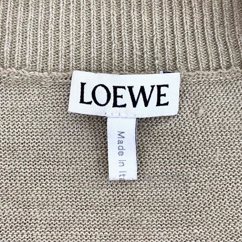 Loewe Loewe Brown Logo Letter Printed Linen Crew Neck Long Sleev Size XS / US 0-2 / IT 36-38 - 5 Thumbnail